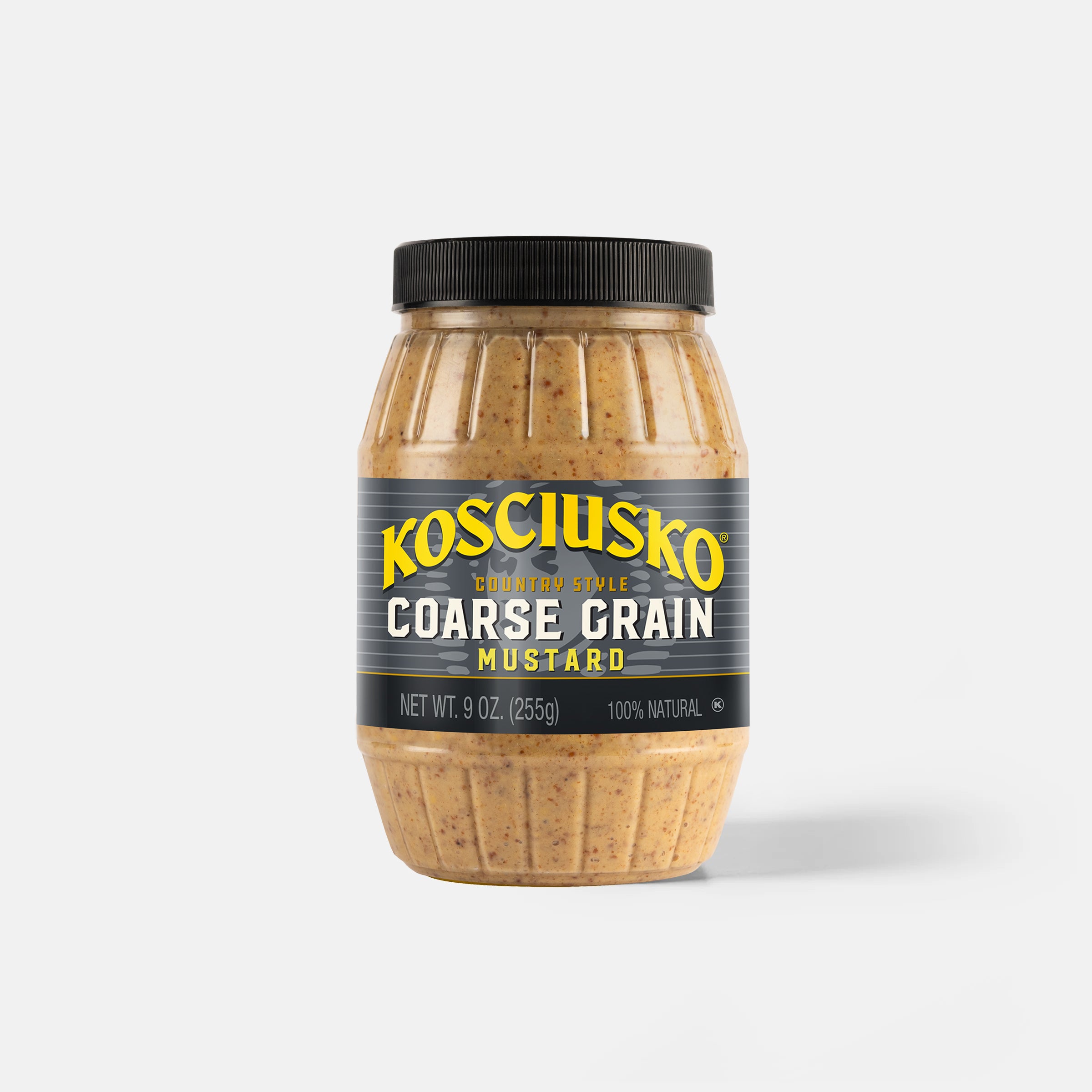 Bottle of Koschiusko Coarse Grain mustard