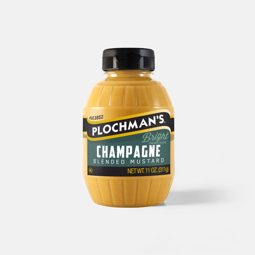 Bottle of Plochman's Champagne blended mustard