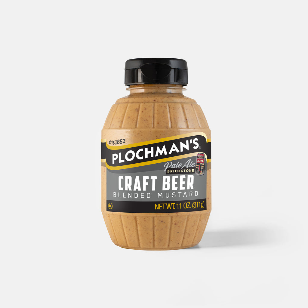 Bottle of Plochman's Craft Beer Blended Mustard