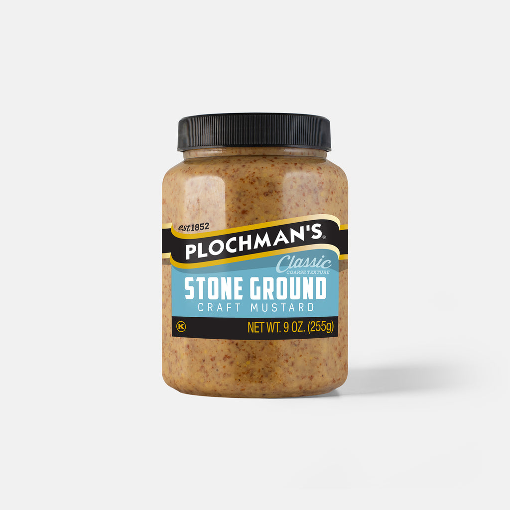 Jar of Plochman's Stone Ground Craft Mustard