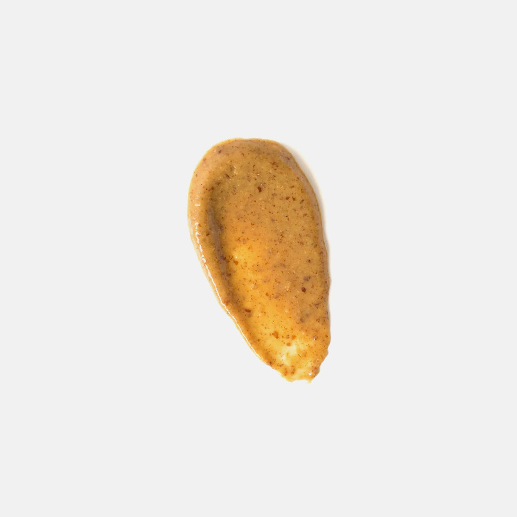 Smear of brown mustard paste