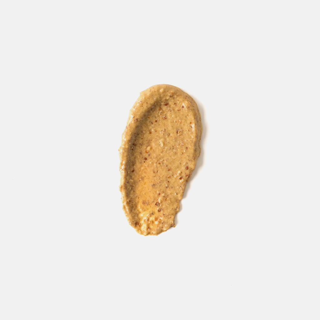 Smear of grainy blended mustard